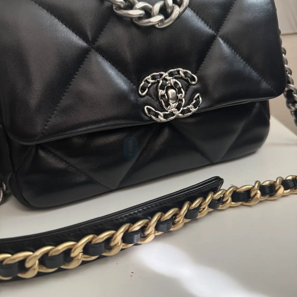 Chanel Black Flap Leather Bag